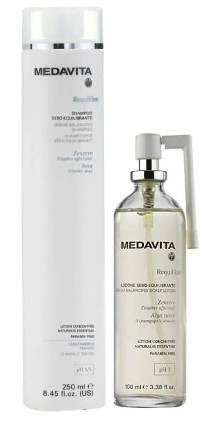 Duo Medavita Requilibre avec shampooing et lotion sébo-équilibrants